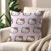 Kawaii HHello KKittyY Pink cushion cover For Pillow Printing Sofa Decoration HomeCar Room Coffee Shop Office NordicSimplicity