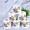 100G/Roll Wood Pulp Celebrations 10x10CM Disposable Santa Claus Dinners Xmas Christmas Tissue Chimney Pattern Design