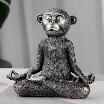 Figurka Żywiczna Małpa Zen Joga Ogród Statua Dekoracja Ogrodu Rzeźba Plenerowa Wystrój Domu Ozdoby Wewnętrzne Wystrój Pokoju