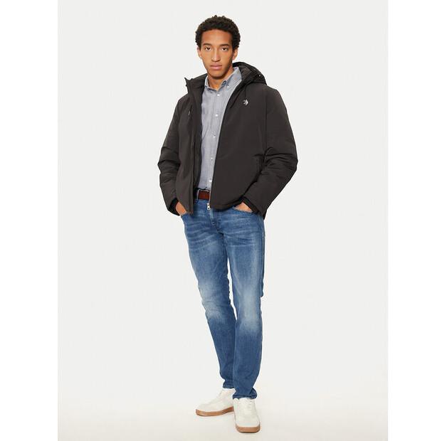 Зимняя куртка US Polo Assn. MUP3772, черная, стандартный крой