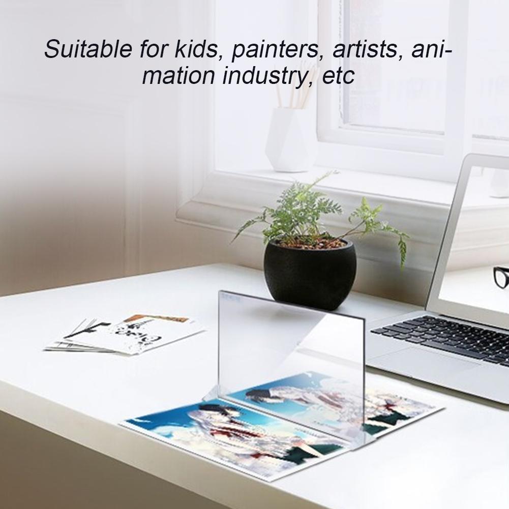 LED Light Stencil, Box Tracing Drawing Board Sketch   f1000 radio Mirror Reflection Phone Dimming