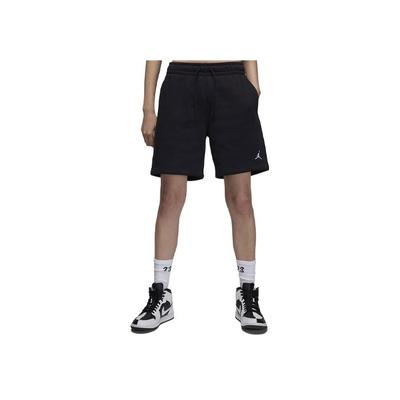 Pantalones Cortos de Forro Polar con Estampado de Logotipo Retro Americano de Brooklyn para Mujer Parte Inferior Negro FN4498-010