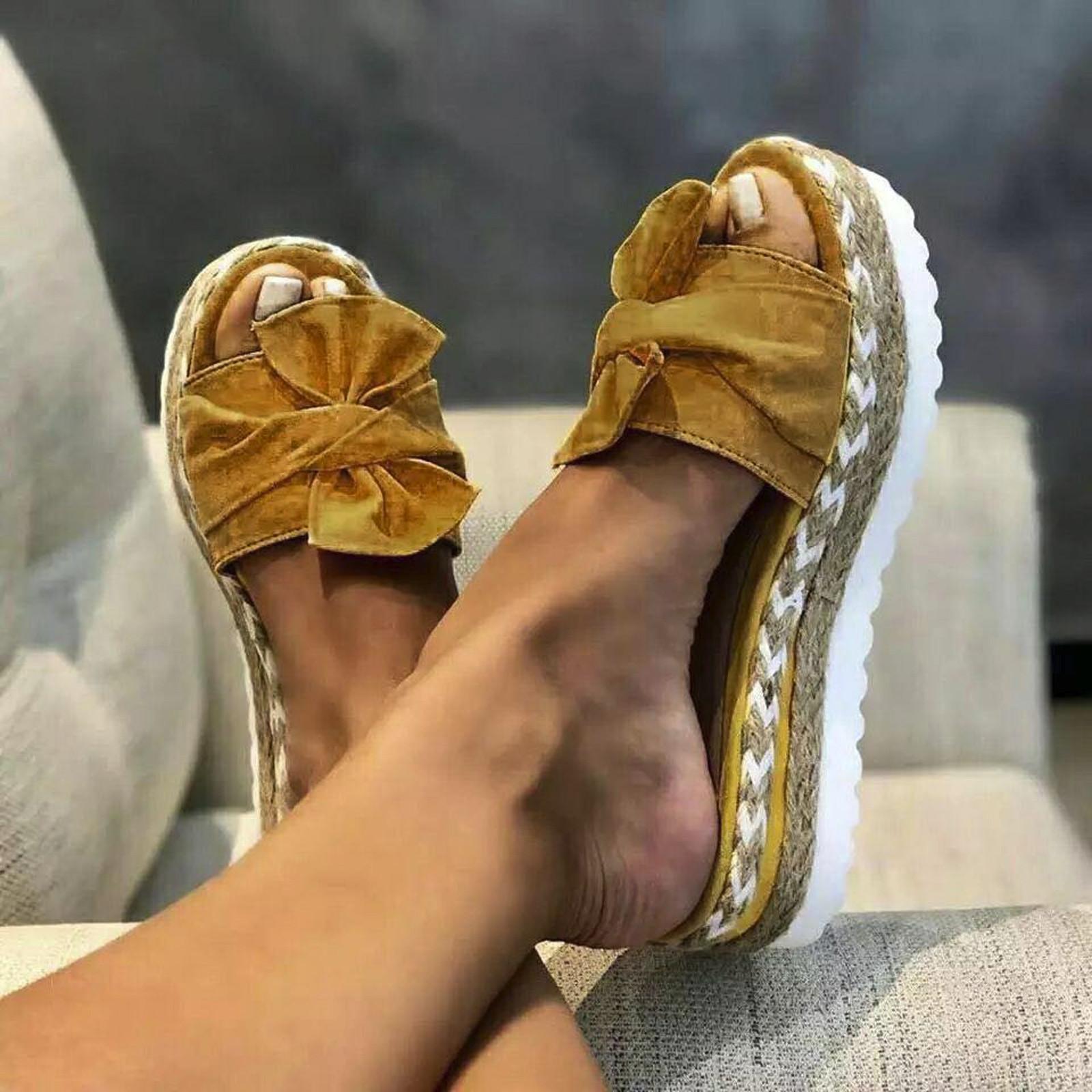 Женские летние пляжные дышащие сандалии на плоской подошве без шнуровки с открытым носком, плетеная обувь 37 золотой