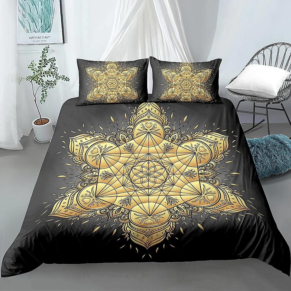 Boho Pościel Mandala Poszewka na Kołdrę Luksusowa Miękka Pokrowiec na Kołdrę Rozmiar Queen 2/3 Sztuki Styl Boho Kwiatowa Pościel Pokrowiec Tekstylia Domowe