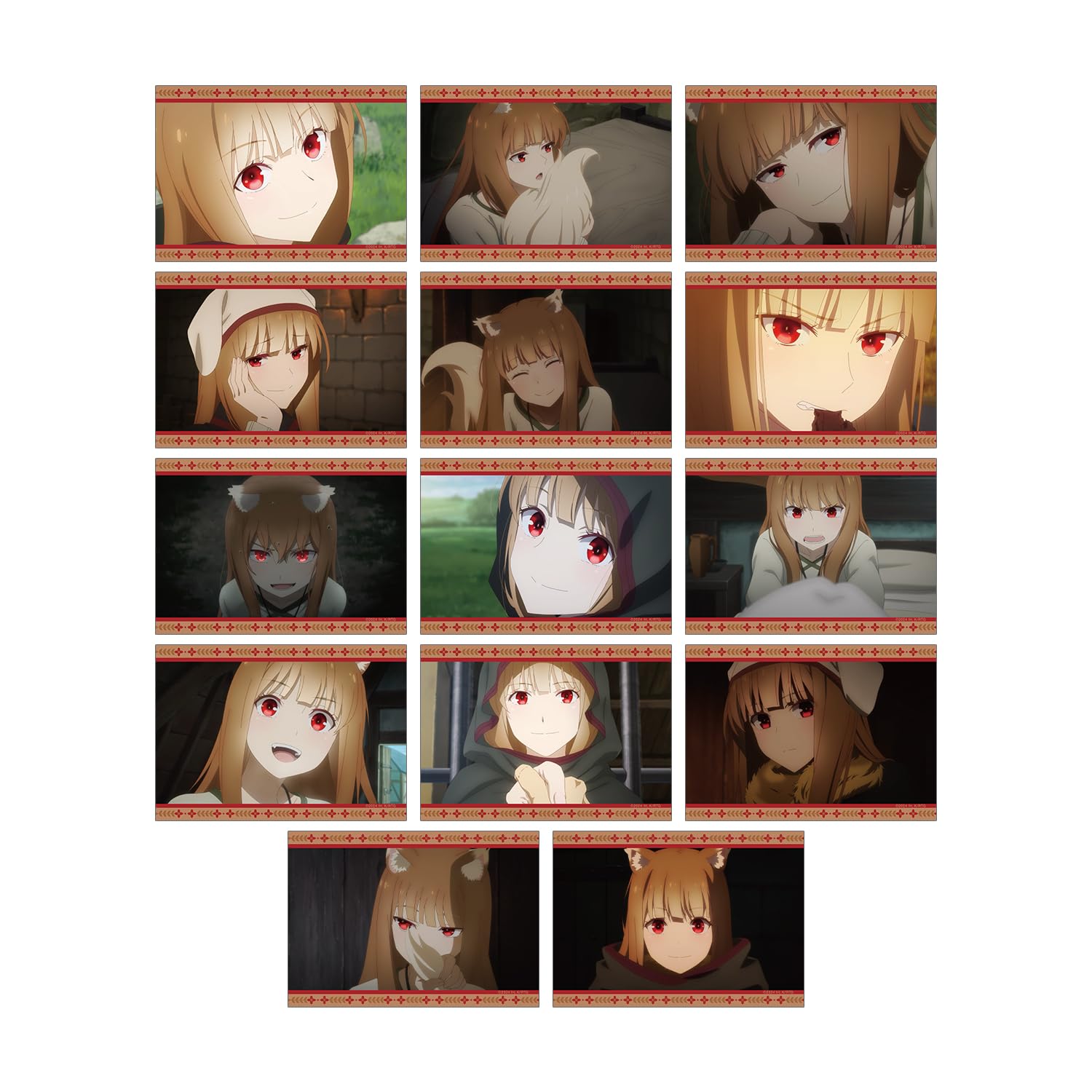 

TV Anime and Merchant Meets the Wise Trading Holo Stills Bromide Box Spice Wolf Wolf 14-Piece