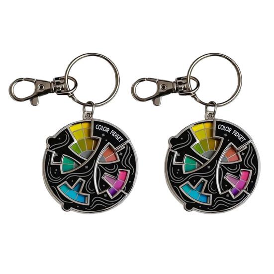 Barevný Fidget Smaltovaný Odznak 20barevný Fidget Spinner pro Umělce 3v1 Odznak Klíčenka Magnet pro Úlevu od Úzkosti
