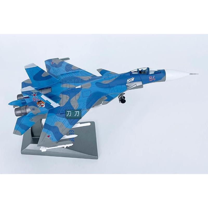 1/100 Scale Russian SU-33 Fighter Alloy Aircraft Model Su33 Finished Simulation Decoration Collection Glue Free Collection