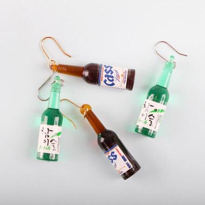 Soju & Beer Inssa Earrings Chamisul Cass Drinking Party Inssa Item
