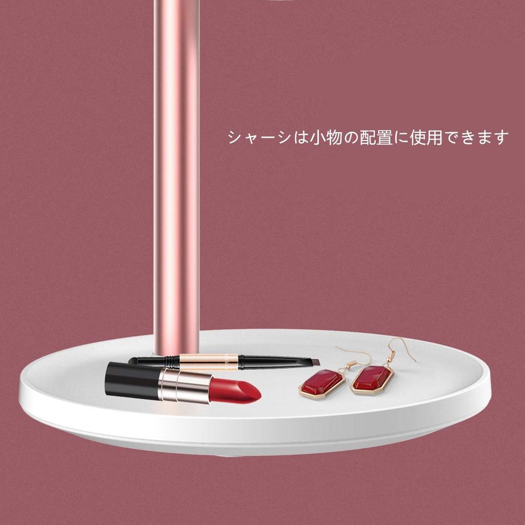 WEECOC LED Makeup Actress Tabletop Mirror with Adjustable Magnetic Rechargeable Metal Bracket 10x Mirror, Mirror, LED, Brightness, Adsorption,