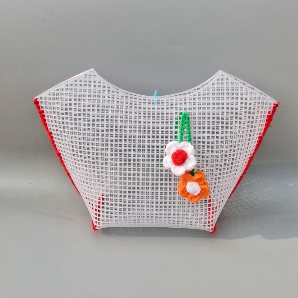 DIY Crafting Plastic Bag Mesh Grid Durable White Mesh Cloth Net Cover