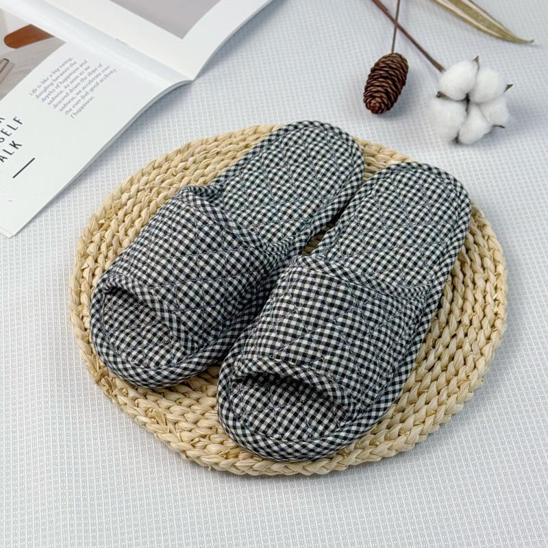 Artistic Unisex Korean Style Indoor Slippers with Cloth Soles