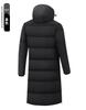 Men's Long Sports Down Coat - Over-the-Knee Winter Jacket for Students