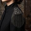 Rhinestone Tassel Epaulettes Decorative Shoulder Mark Classic Shoulder Board  Ceremonial Parade