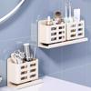 No Punching Bathroom Storage Rack Aluminum Zinc Zinc Alloy Shaver Storage Stand  Kitchen