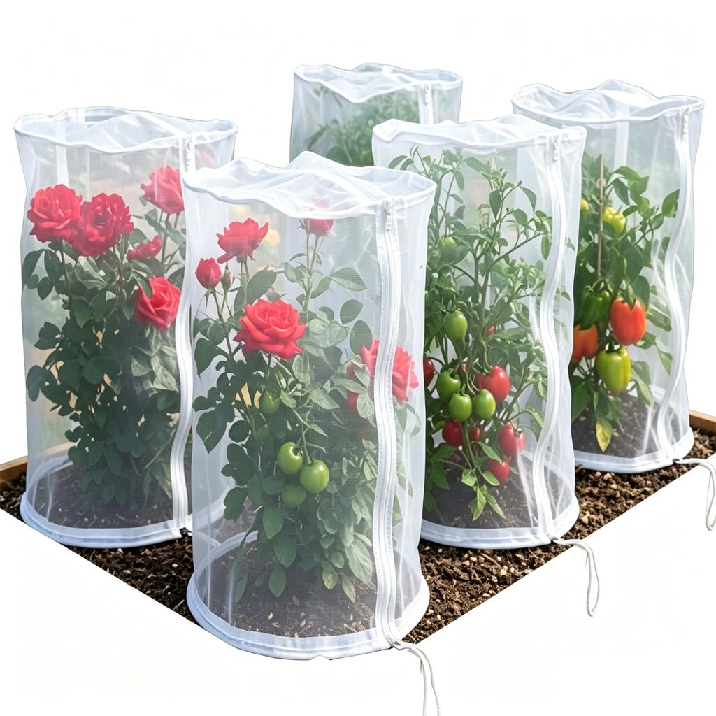 Durable Breathable Fine Mesh Plant Protection Tomato Stand Cover Insect-proof Net Gardening Fruit Tree Netting Against Insects