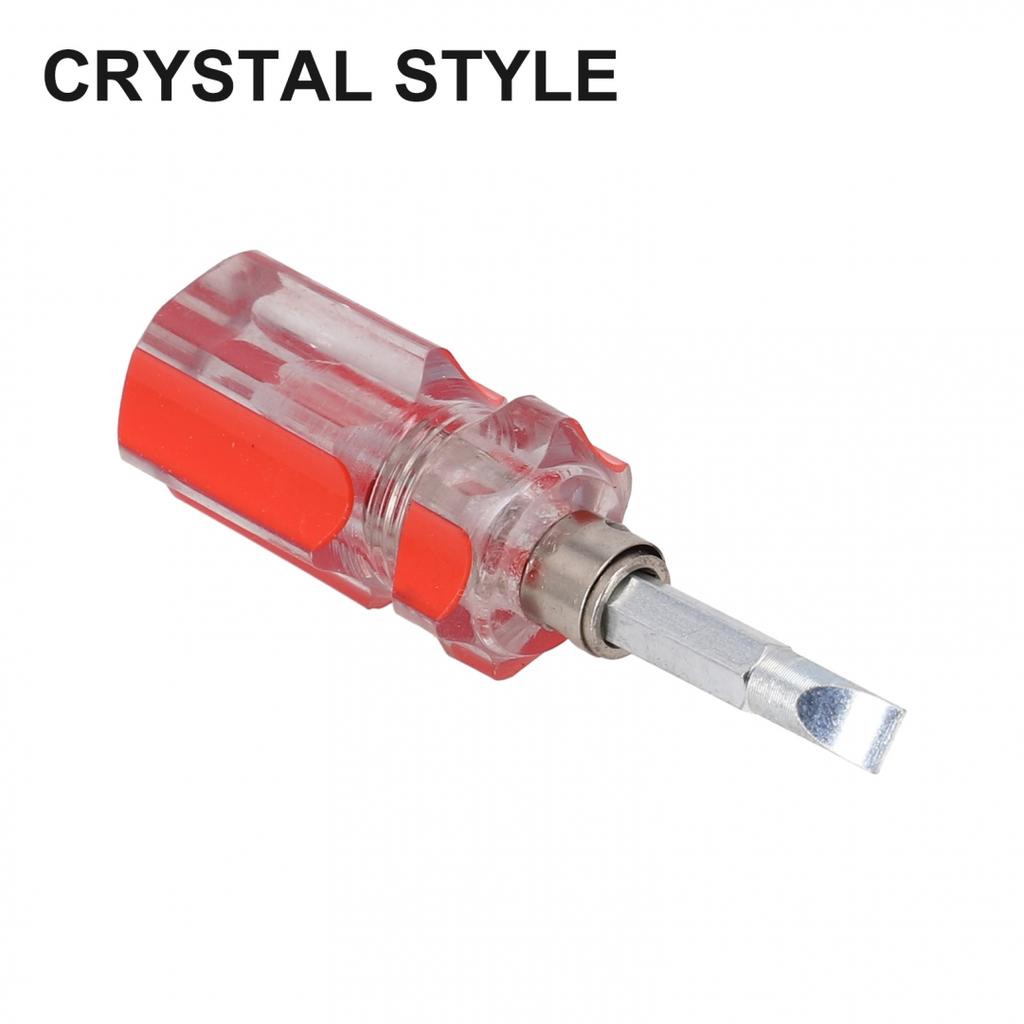 1Pcs Short Handle Screwdriver Screwdriver Screwdriver Mini Short Handle