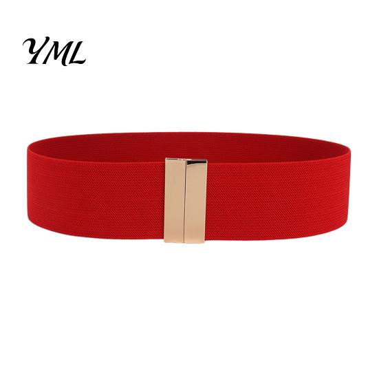 High Quality Elastic Belt Wide Waist Belt, Adjustable Stretchy with Metal for Women Square Buckle, Stylish Slimming Waistband Dresses And Jeans Casual
