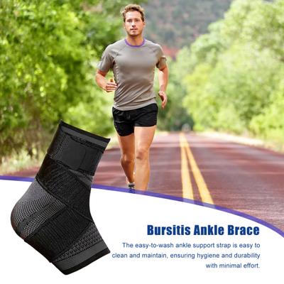 Ankle Brace Sprained Ankle Compression Sleeve Adjustable Foot Wrap Support for Plantar