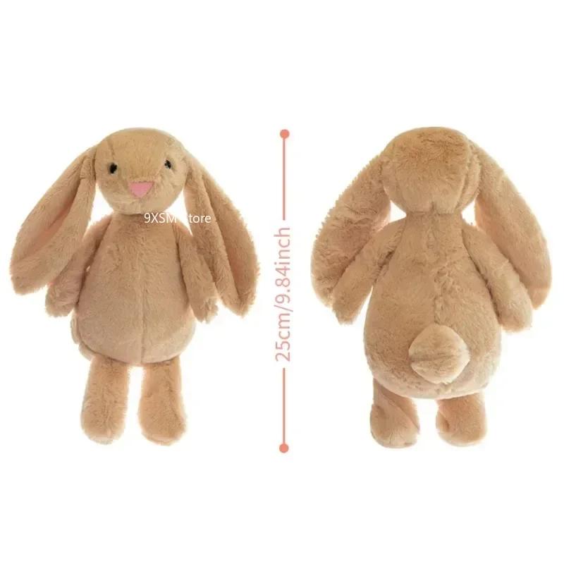 25cm Cute Baby Rabbit Plush Toy Long Ear Soft Stuffed Bunny Doll Sleeping Toy Girls Kids Kawaii Plush Animal Birthday Gifts