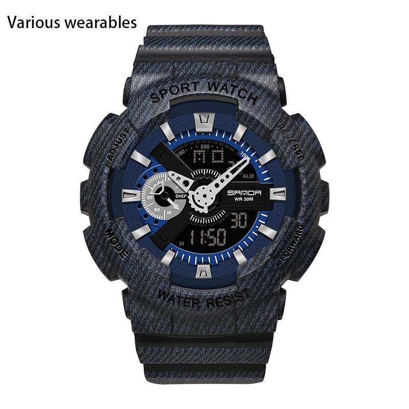 

Многофункциональные электронные часы для мальчиков и девочек, модные трендовые водонепроницаемые спортивные часы для девочек