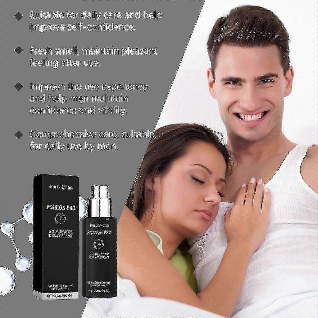 North Moon Men's Care Spray Men's Body Relieve Discomfort Gentle Moisturizing Daily Massage Spray