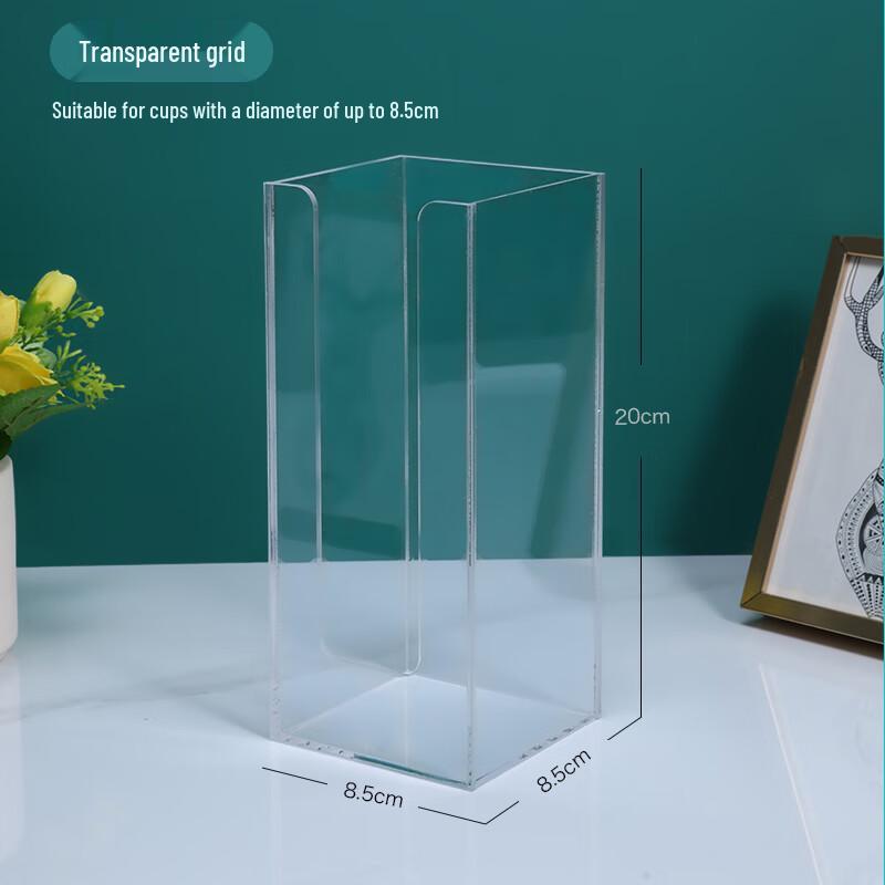 Transparent Single Slot Disposable Cup Holder