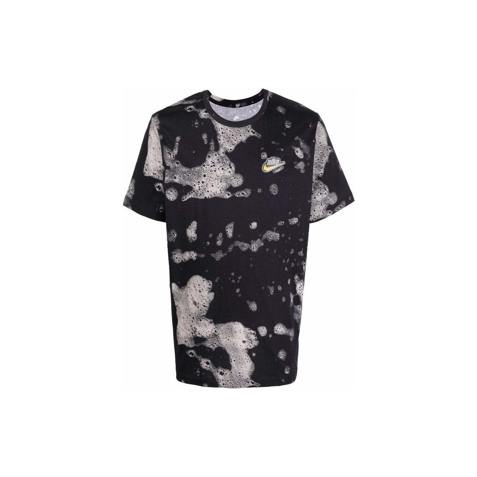 

Nike Logo Foam Print Crewneck T-Shirt Men Tops Black DM2219-010