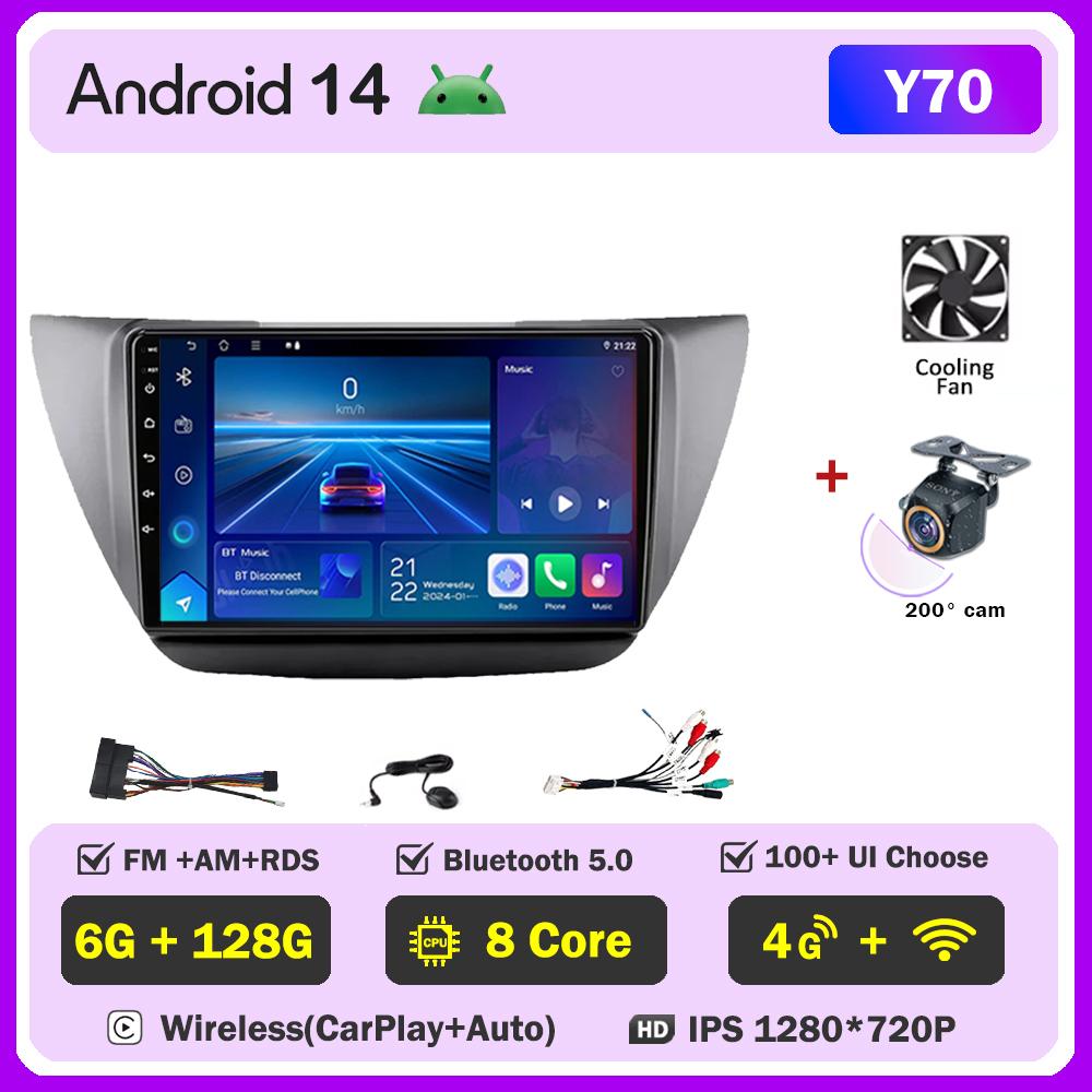 Android 14 Radio For Mitsubishi Lancer 9 Cs 2000 -2010 Car Multimedia Video Player GPS Navigation  Intelligent Car Systems Wifi