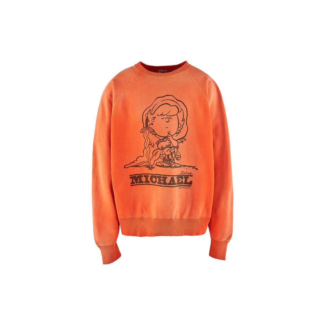 

Свитшот с круглым вырезом Saint Michael Оранжевый Унисекс Топы SM-A23-0000-023 L
