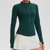 Lulu Women's Quick-Dry Yoga Jacket: Long Sleeve Cardigan for Running, Cycling, and Fitness - Perfect for Autumn and Winter