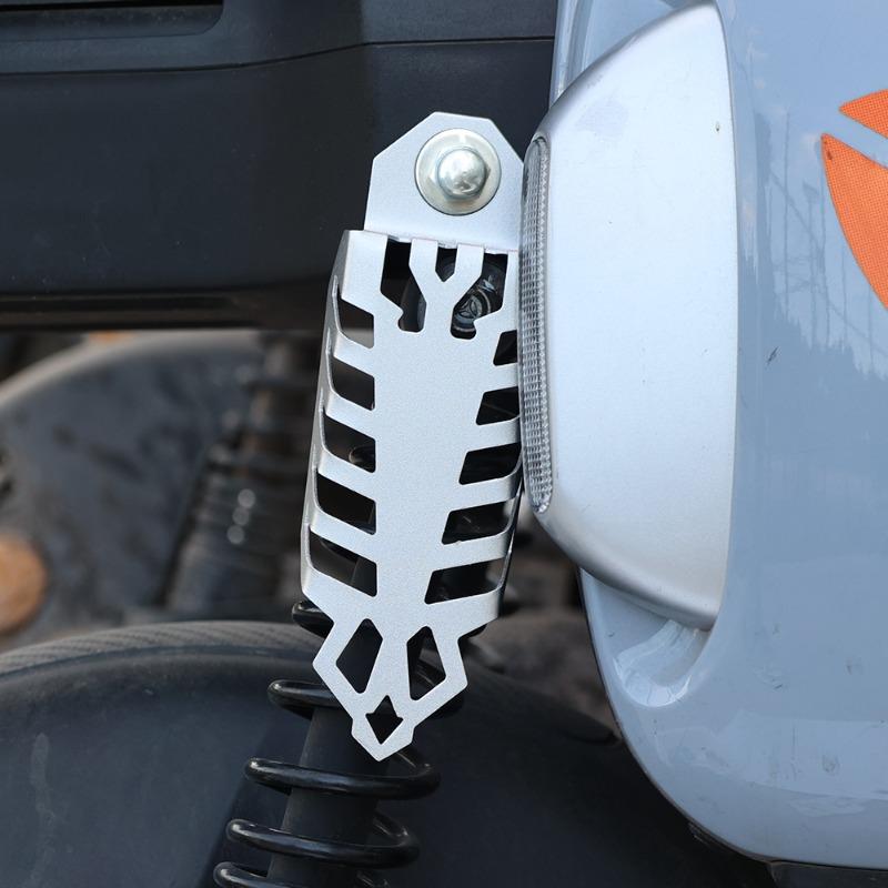 Motorcykel Elbil Lokomotiv Stötdämpare Skyddskåpa Aluminiumlegering Skydd Motorcykel Modifiering Tillbehör