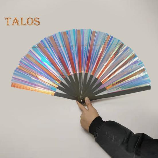 Folding Fan Brilliant Color Outfit Accessories Decorative Simple 13 Inch Festival Halloween Folding Fan Home Decoration