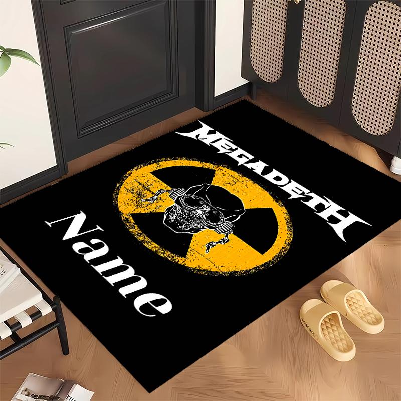 Megadeth (1) Tappeto da Ufficio Personalizzato con Nome Decorazione Elegante per Soggiorno Camera da Letto Cucina