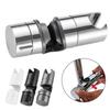 Chrome ABS Shower Rail Slider Holder Adjustable Bracket for 18mm and 25mm Rods