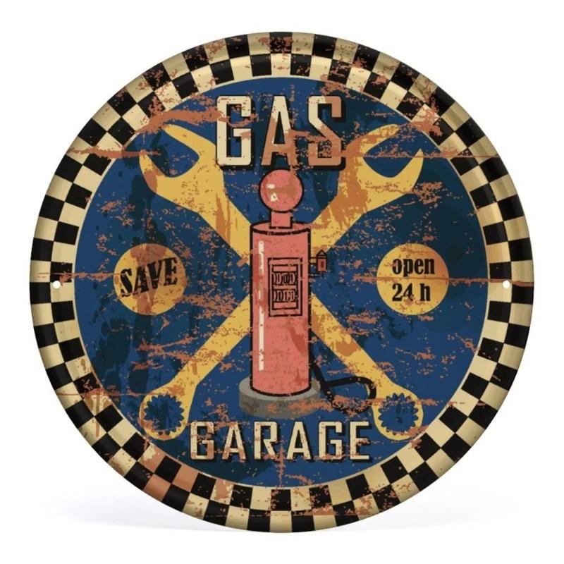 Vintage Metal Wall Art Plaque 20x20cm, Kitchen Coffee Bar Cafe Decor Sign