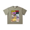 260 GSM Double Yarn 32 Count 100% Cotton Dragon Ball V34 Daima Print Unisex Heavy Cotton T Shirt