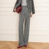 Women's Autumn/Winter Pleated Wide-Leg Suit Trousers