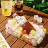 Silicone Ice Cube Tray With One Press Release Lid And Container Stackable Ice Mold For Freezer Summer Beverage Accessories