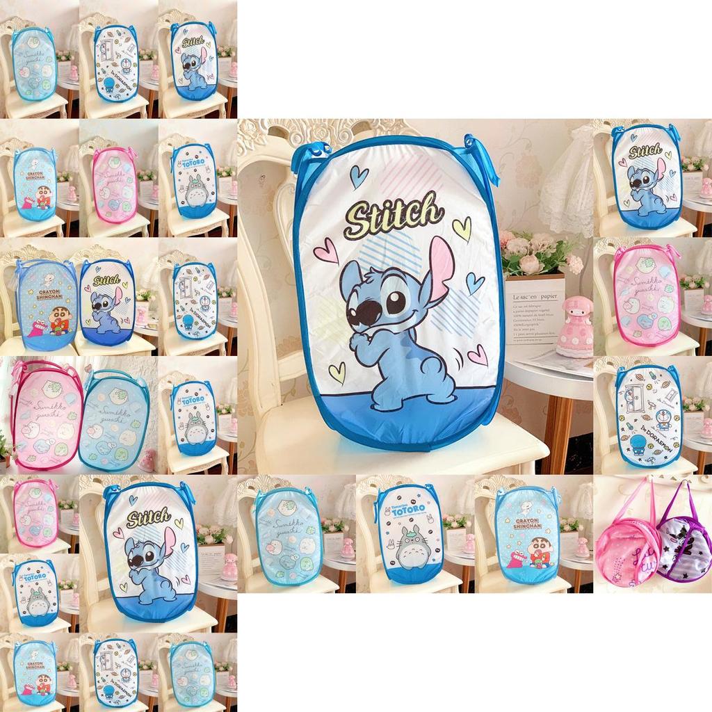 Cute Cartoon Patterned Stitch Sumikkogurashi Foldable Laundry Hamper For Easy Organization