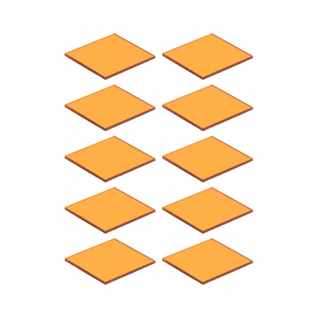 100PCS Glass Mirror Sticker 20x20mm DIY Glass Home Decor