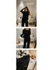 Women's Smiley Lounge Set: Long Sleeve & Pants for Autumn/Winter