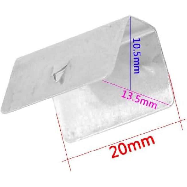 16pcs Wind Rain Deflector Channel Clips Set Universal Stainless Steel Fitting Fixing Retaining Replacement Clip Compatible with Heko G3 Sned