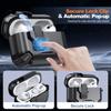 KEYSION Magnetic Automatic Switch Earphone Case for Airpods Pro 3 Pro 2 Shockproof Phone Stand Hook Headphone Cover for AirPods 4