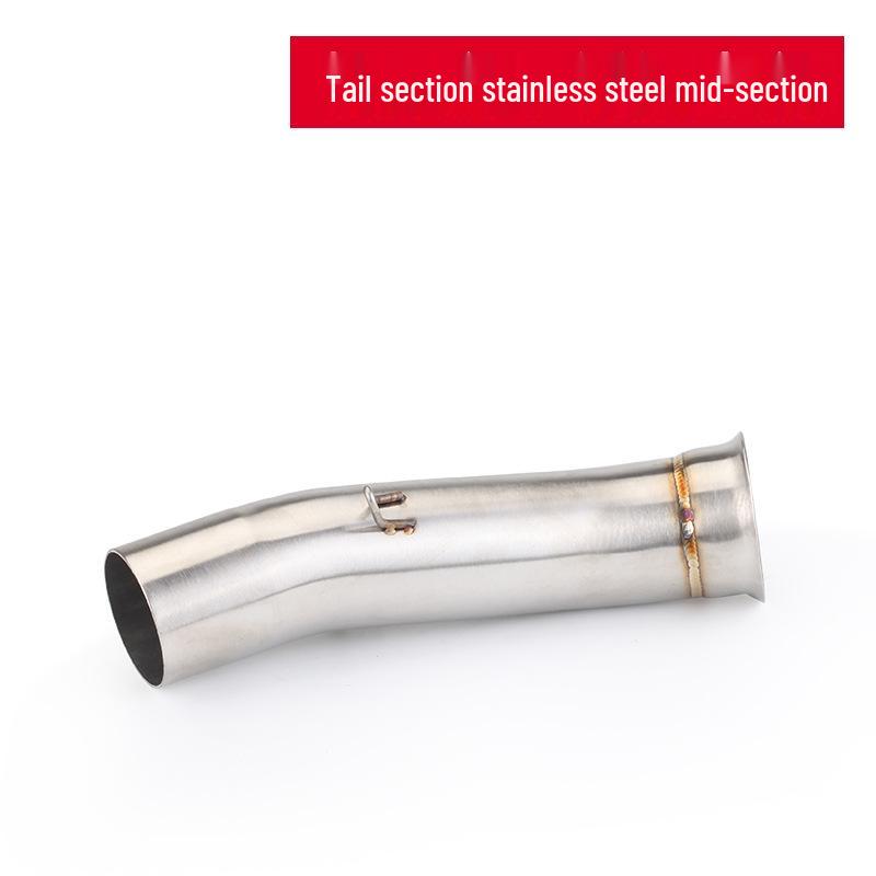 

DUKE790 Titanium Mid-Section Exhaust Pipe with Back Pressure Chamber & 3-Way Catalytic Silencer