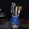 Handun Lacquered Brass Tea Tool Set