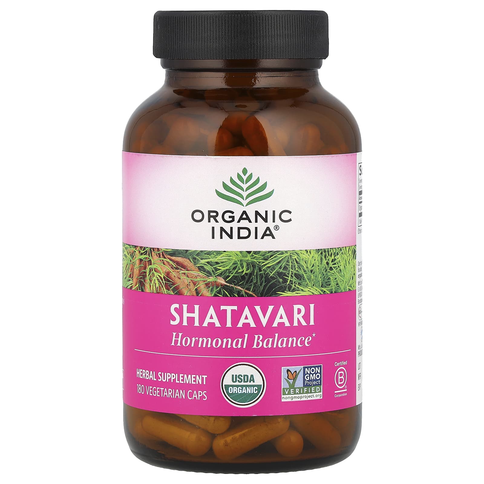 

Shatavari, Veggie Capsules 180 Tablets (400Mg per Capsule)