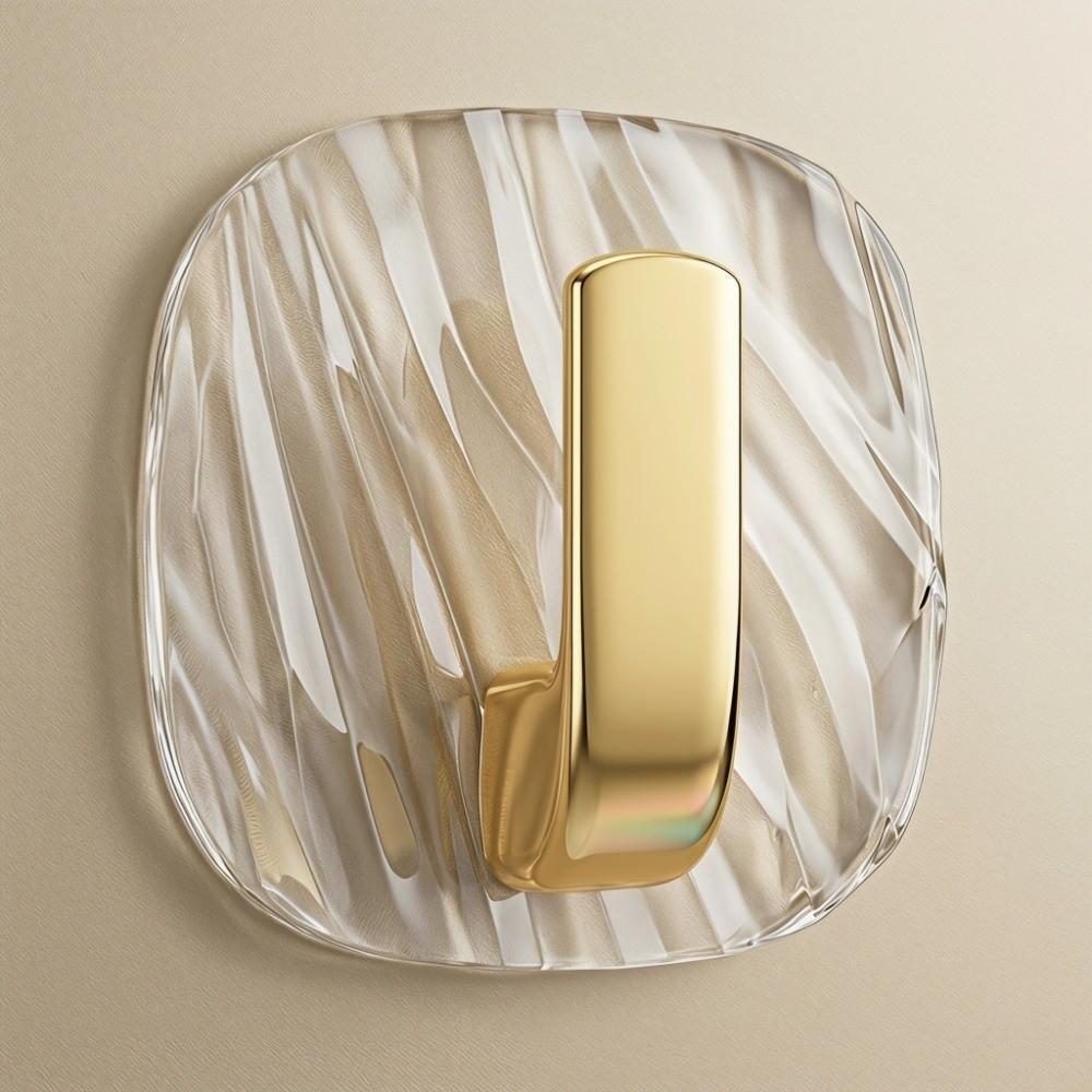 4Pcs Acrylic Punch-Free Wall Hanging Hooks  Kitchen Spoon, Rag, Small Utensil Arrangement