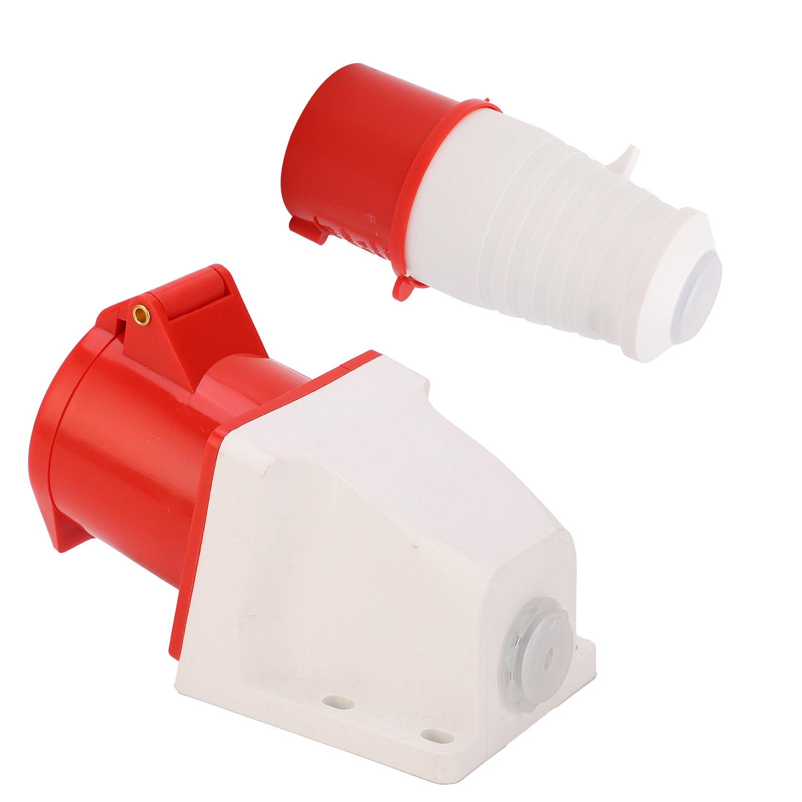 

4Штифтовий силовий роз єм 3-фазний промисловий роз єм гніздо комплект поверхневого монтажу 32А AC380В415В