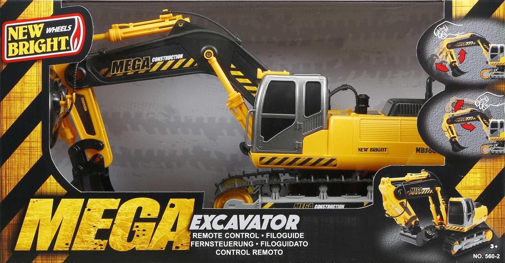 new bright excavator