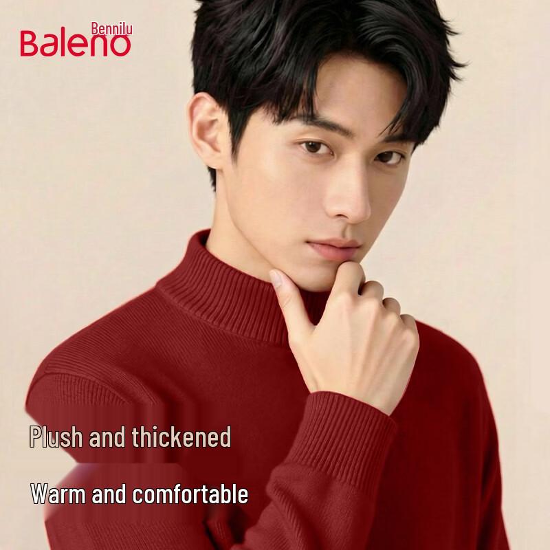 

Baleno Men s Fleece-Lined Mock Neck Sweater 2XL